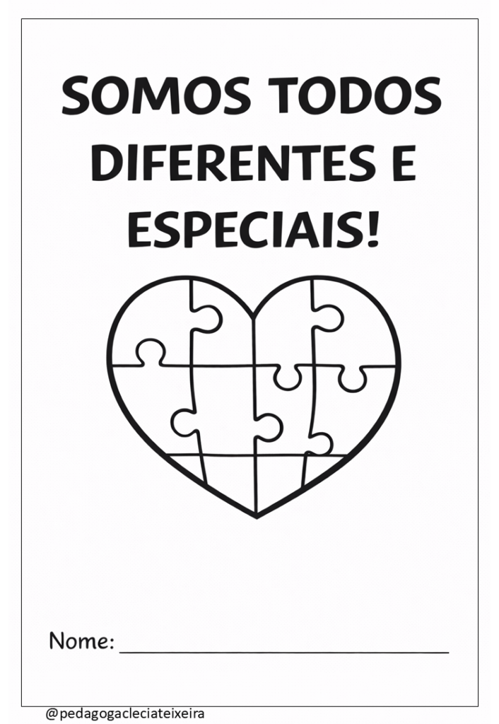 Atividades sobre autismo para imprimir