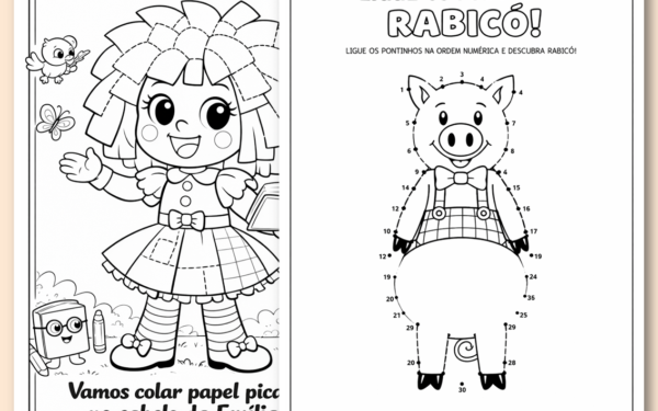 Desenho dia do livro para colorir