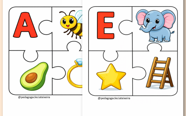 Quebra-cabeça para Autismo para imprimir