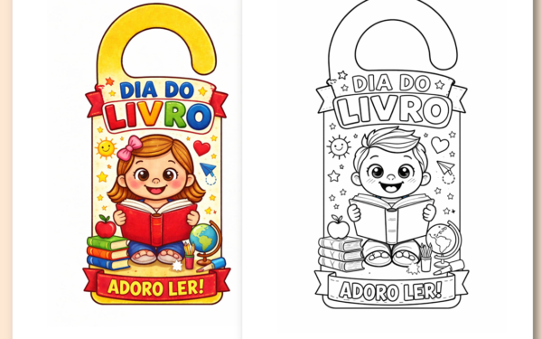 Lembrancinha dia do livro infantil