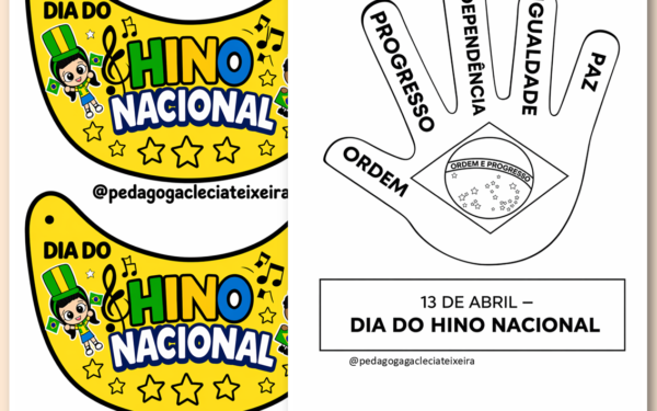 Lembrancinhas dia do hino nacional brasileiro