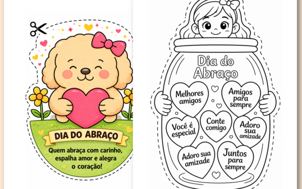 Dia do abraço mensagens lembrancinhas
