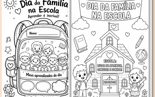 Atividades dia da família na escola