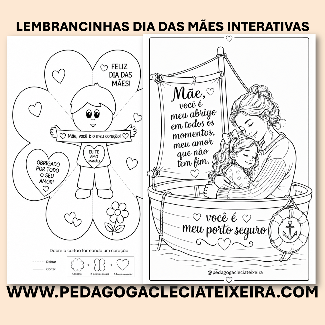 Lembrancinhas interativas dia das mães