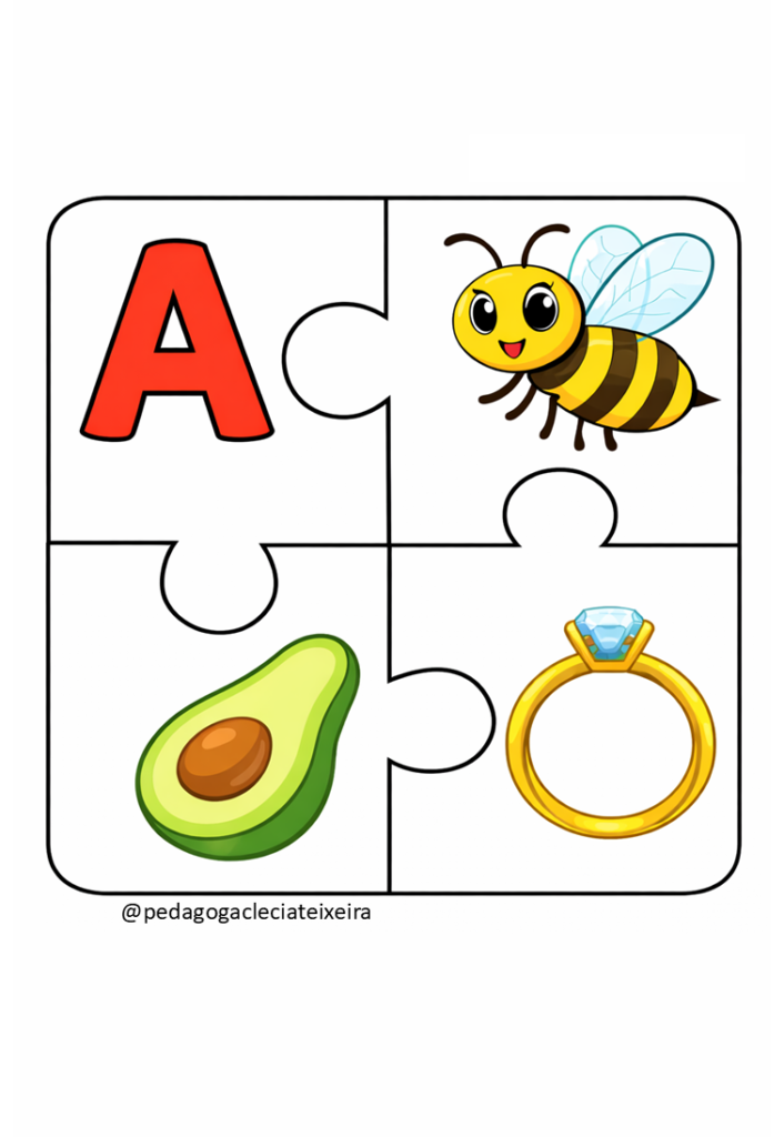 Quebra-cabeça para Autismo para imprimir