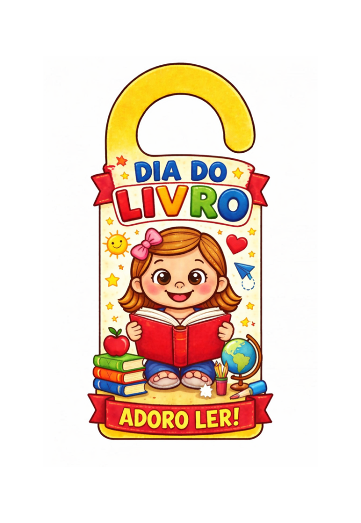 Lembrancinha dia do livro infantil