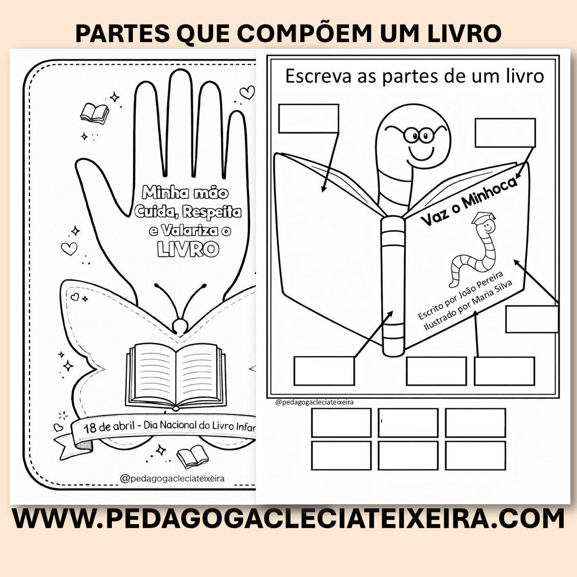 Partes que compõem um livro