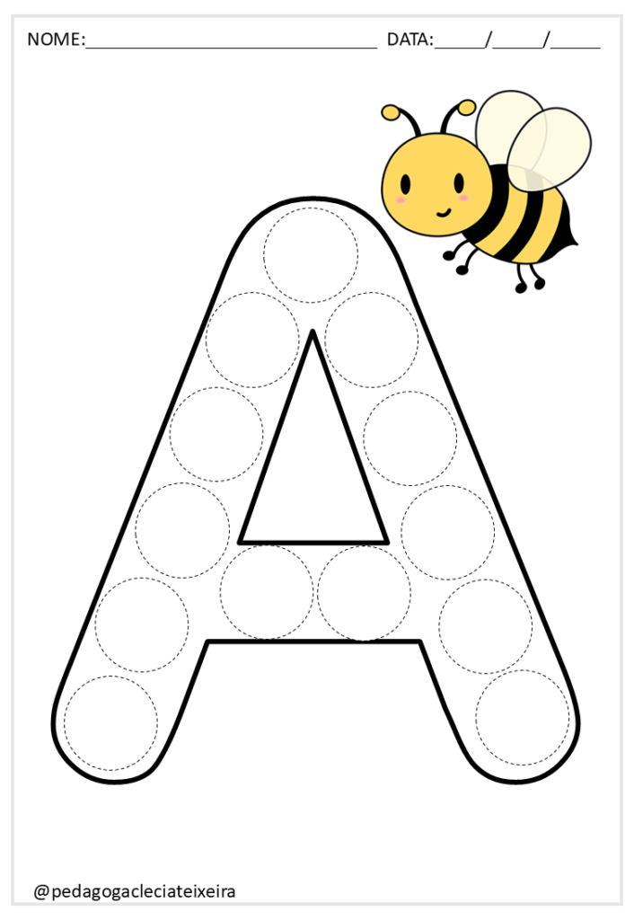 Letras do alfabeto para crianças pequenas
