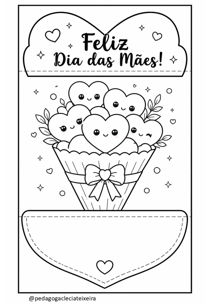 Desenho de mãe para imprimir