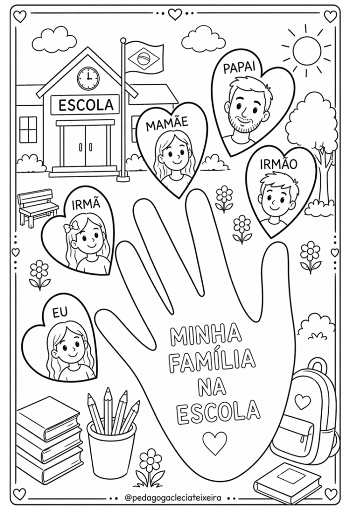 Trabalhando o dia da família na educação infantil