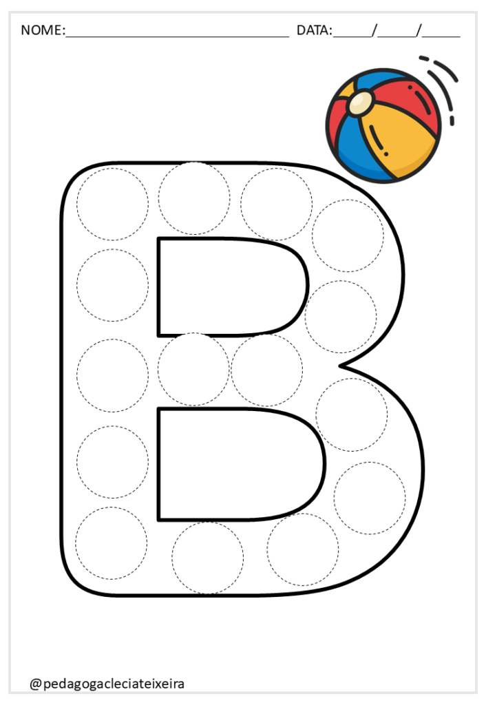 Letras do alfabeto para crianças pequenas