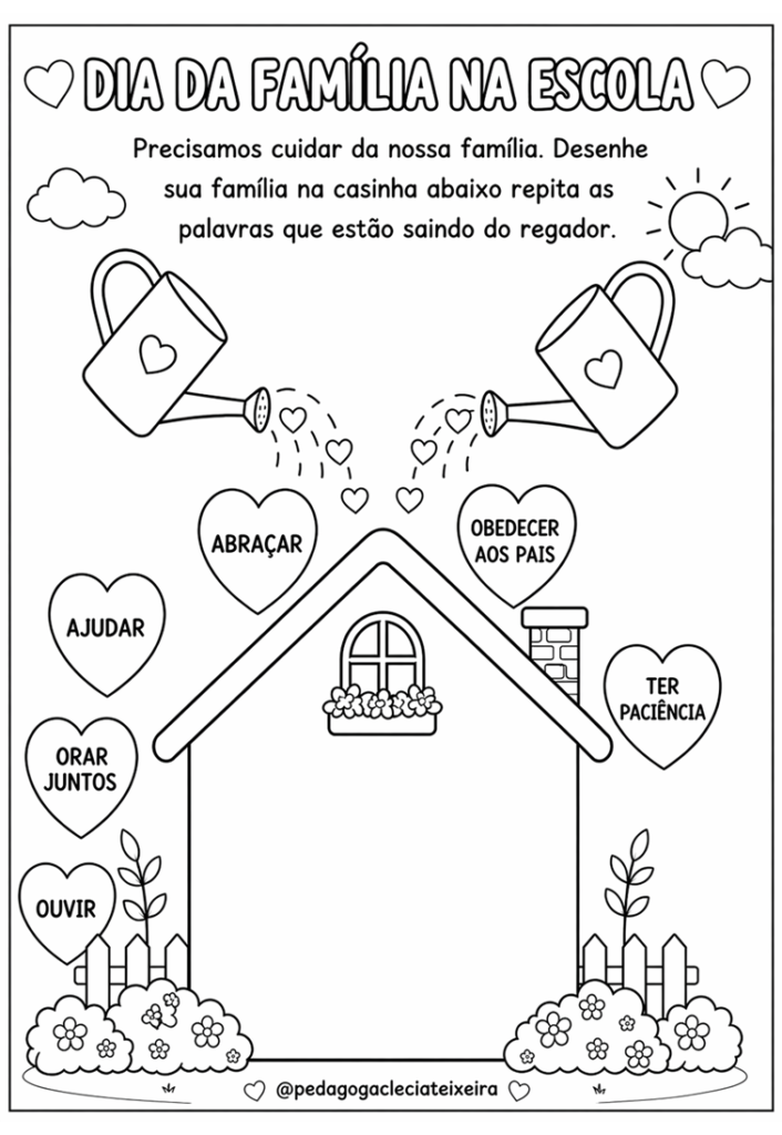 Trabalhando o dia da família na educação infantil