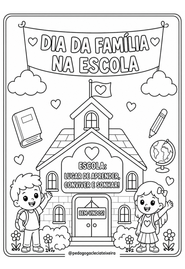 Atividades dia da família na escola