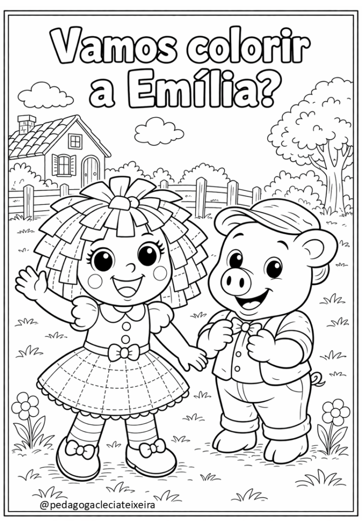 Desenhos dia do livro para colorir em PDF 