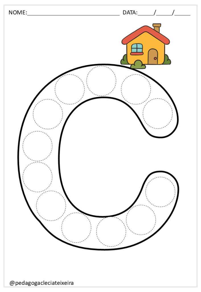 Letras do alfabeto para crianças pequenas