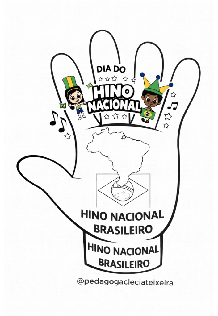 Lembrancinhas dia do hino nacional brasileiro