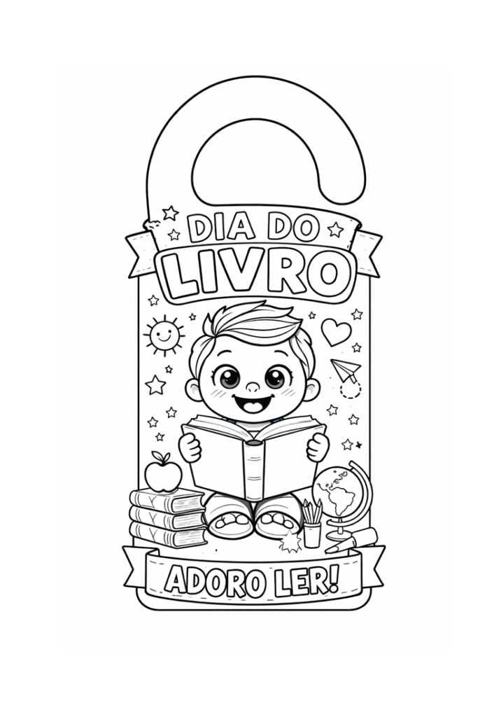 Lembrancinha dia do livro infantil