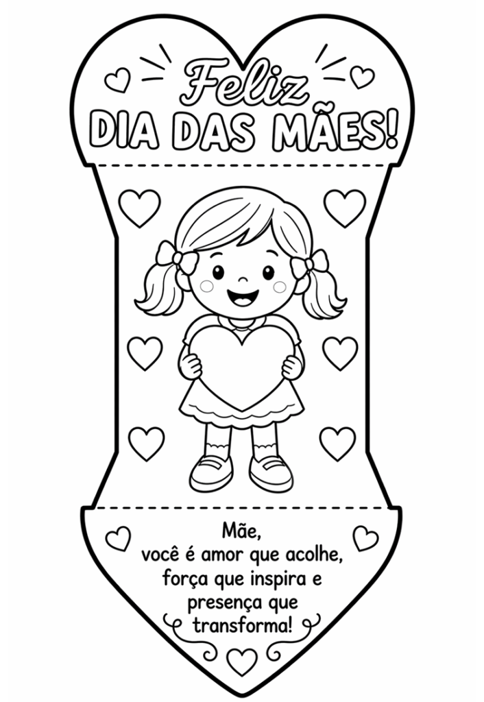 Desenho de mãe para imprimir