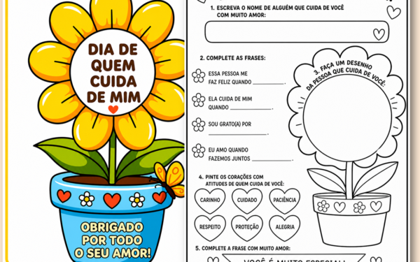 Dia de quem cuida de mim lembrancinhas