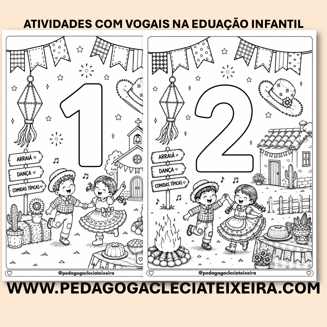 Atividade Número com Temática Festas Juninas