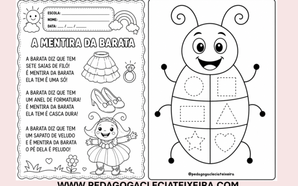 Dona barata educação infantil desenhos