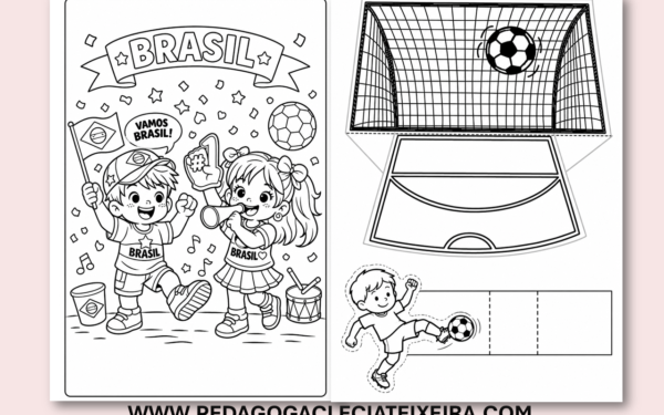 Moldes e desenhos copa do mundo 2026