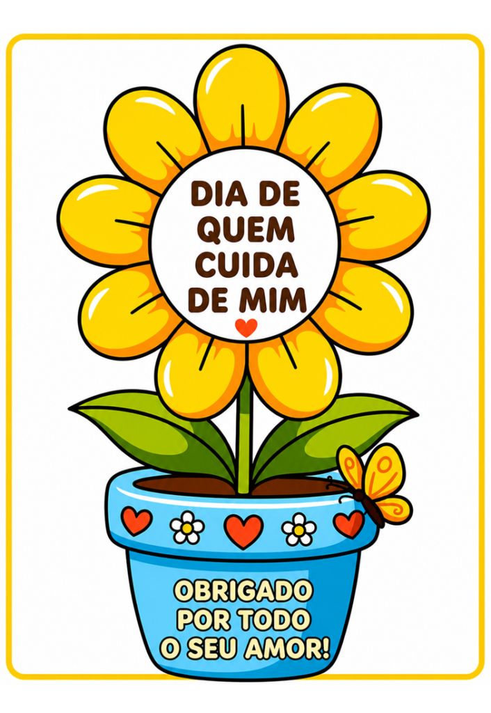 Dia de quem cuida de mim lembrancinhas