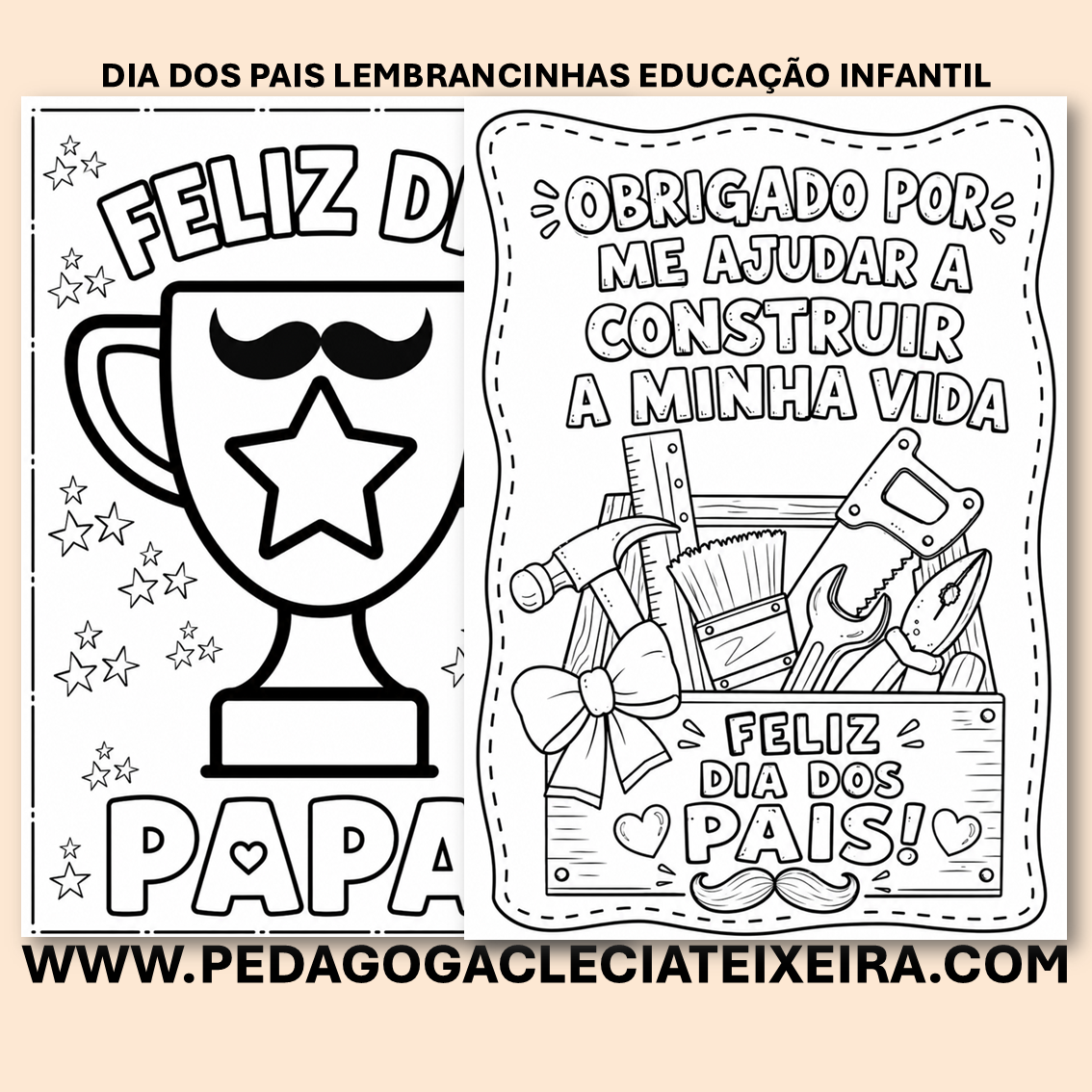 Dia dos pais lembrancinhas educação infantil.