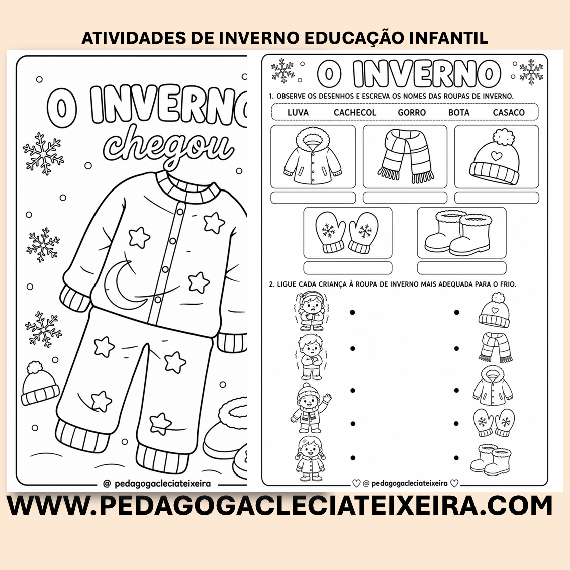 Atividades de inverno educação infantil