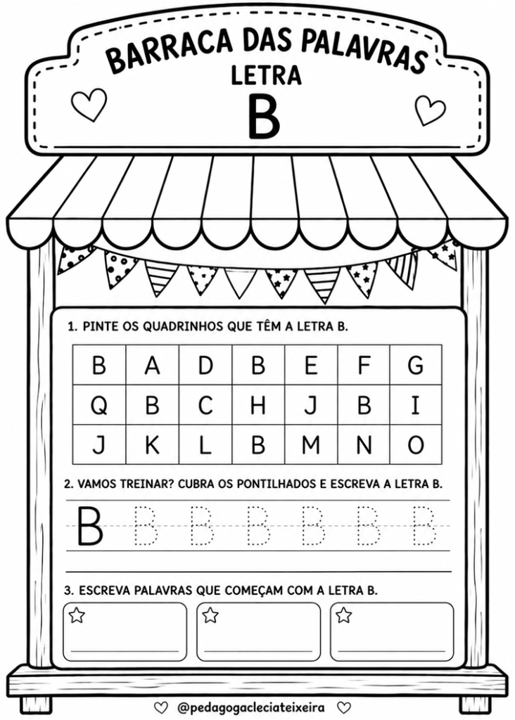 Apostila letras festa junina educação infantil.
