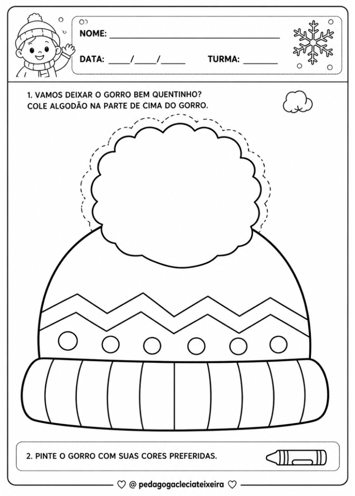 Atividades de inverno educação infantil