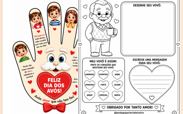 Lembrancinhas dia dos avós para imprimir