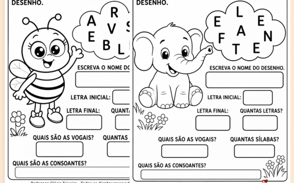 Apostila vogais em PDF educação infantil