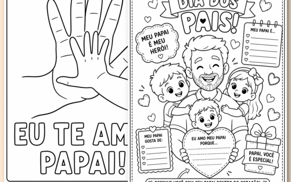 Atividades dia dos pais educação infantil para imprimir