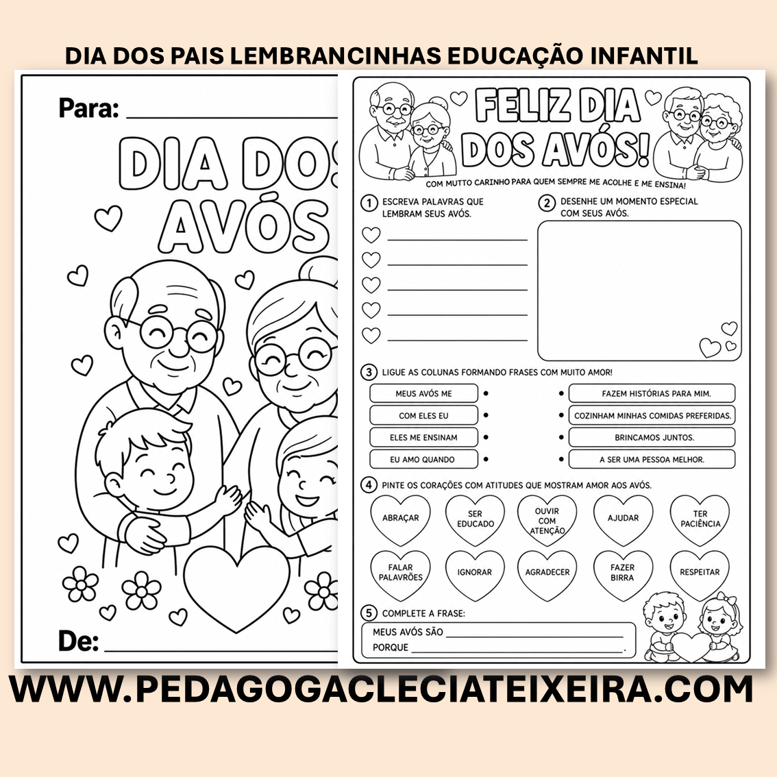 Dia dos pais lembrancinhas educação infantil