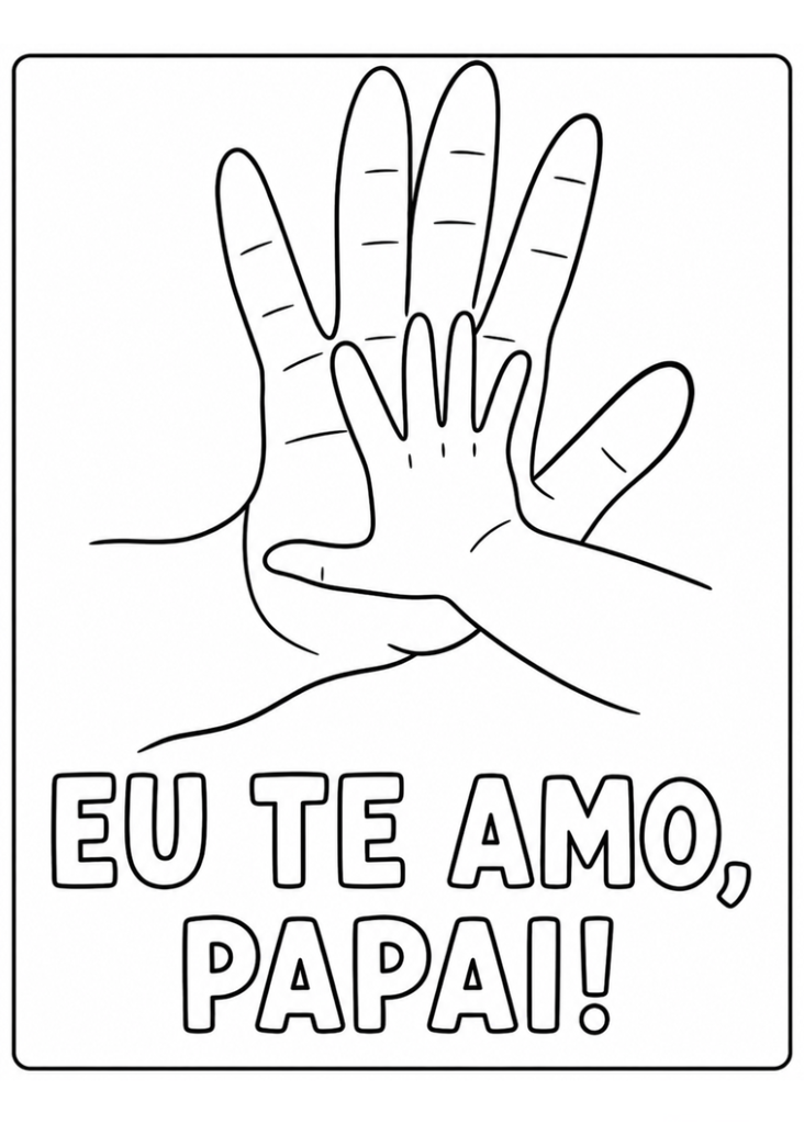 Atividades dia dos pais educação infantil para imprimir
