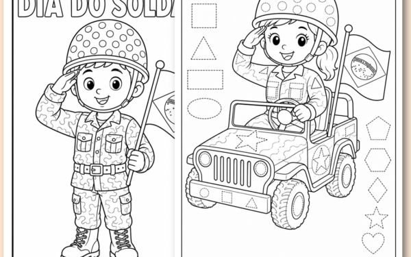 Dia do soldado trabalhando as formas geométricas na educação infantil