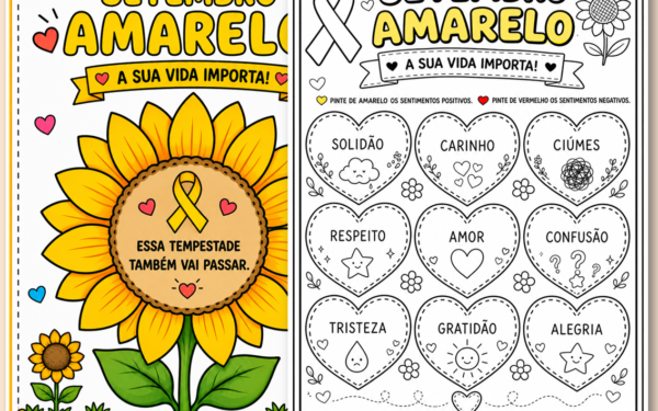 Atividades setembro amarelo educação infantil