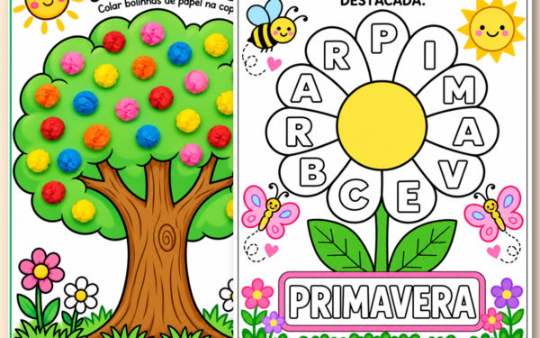 A primavera chegou na educação infantil