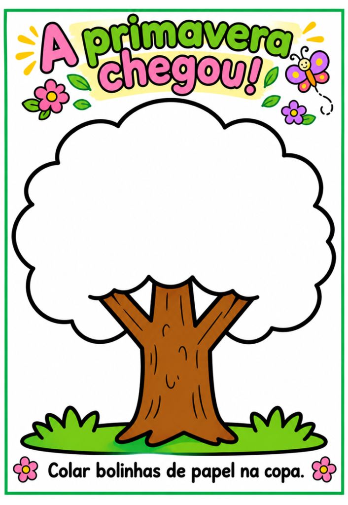 A  primavera chegou na educação infantil
